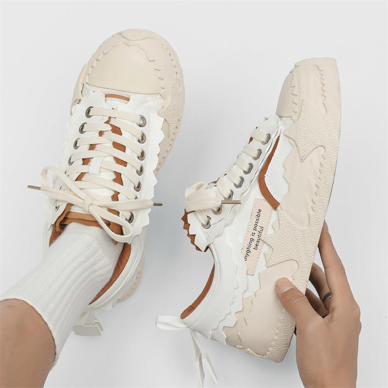 New low-top eggshell men's shoes thick sole heightening trend sports and leisure board shoes men's X317