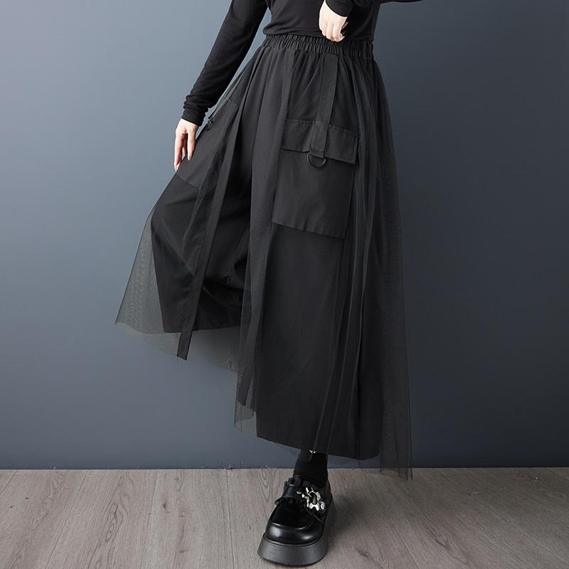Plus Size Spring Summer Autumn High Waist Wide Leg Pants Women Loose Casual Trousers
