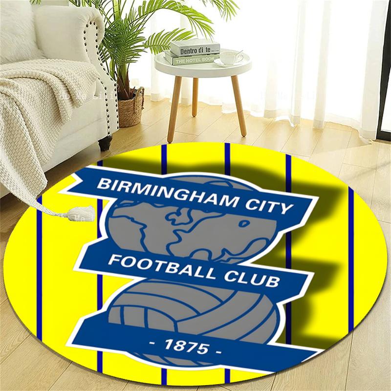 Personalized birmingham city f.c. Round Chair Office Rug - Perfect for Mat, Office Chair & More - Ideal Gift for Birthdays and Holidays