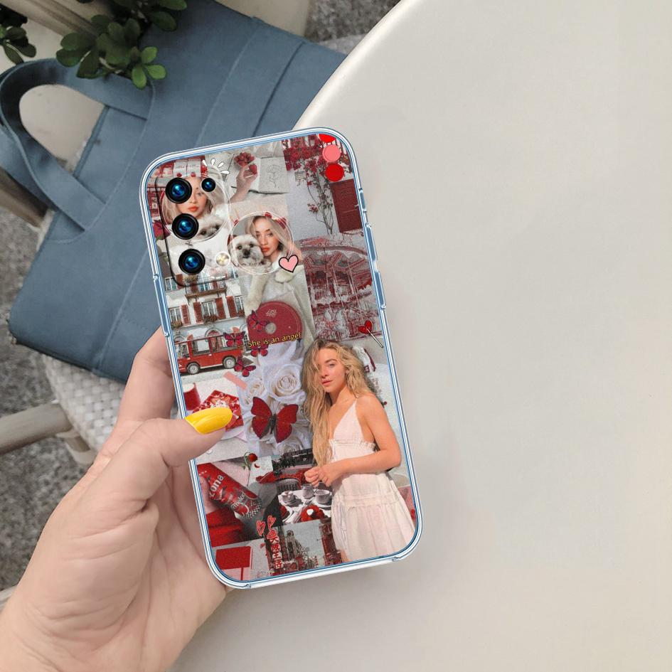 

LO86 Sabrina Carpenter Soft Shell Transparent Phone Case for Samsung Galaxy A04 A04S A14 A23 A34 A54 M23 M33 M52 M53 Galaxy A14