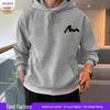 Men's American Style Printed Fleece Hoodie - Autumn/Winter Pullover Sweatshirt