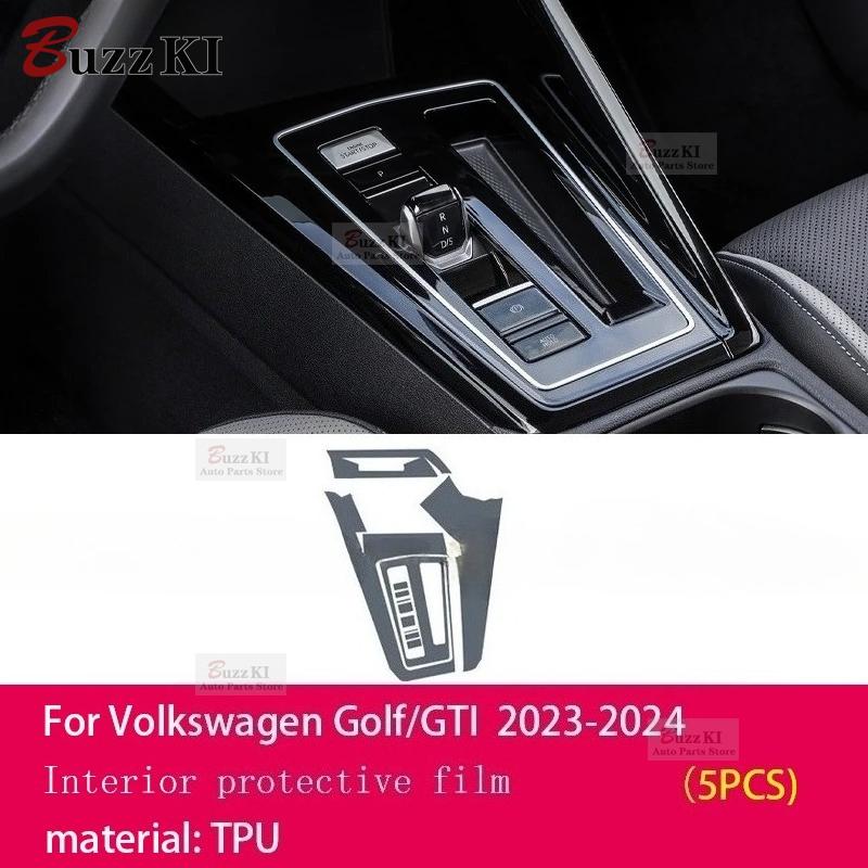 For Volkswagen Golf/GTI -2024 Pre Cutting Car Interior PPF Paint Protection Film Console Transparent/matte TPU Car Film