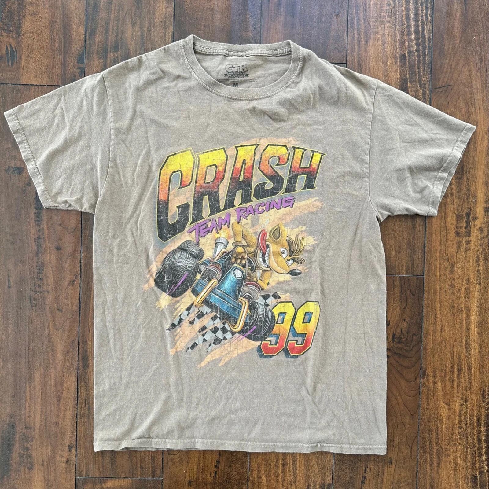 Crash Bandicoot N64 Vintage Style T Shirt Playstation Video Games Fun Nostalgia 3XL