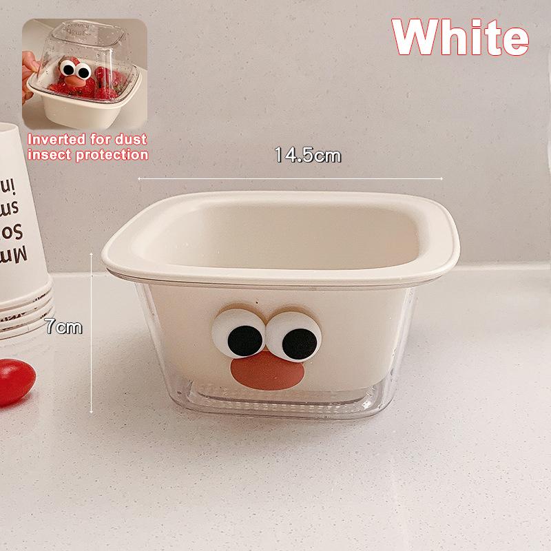 Creative Cute Thickened Double Layer Mini Drain Basket Multi-functional Household Fruit Snack Storage Basket Kitchen Accessories