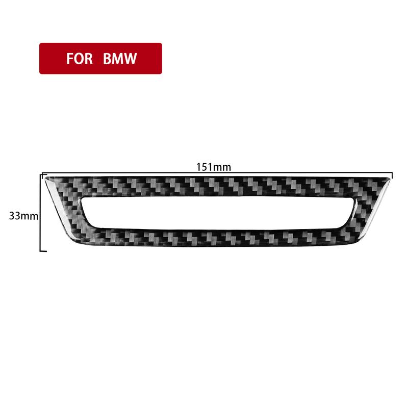 Real Carbon Fiber Car Accessories Dashboard Button Frame Cover Soft Sticker For BMW 6 Series/M6 F06 F12 F13 M Sport 2011—2018