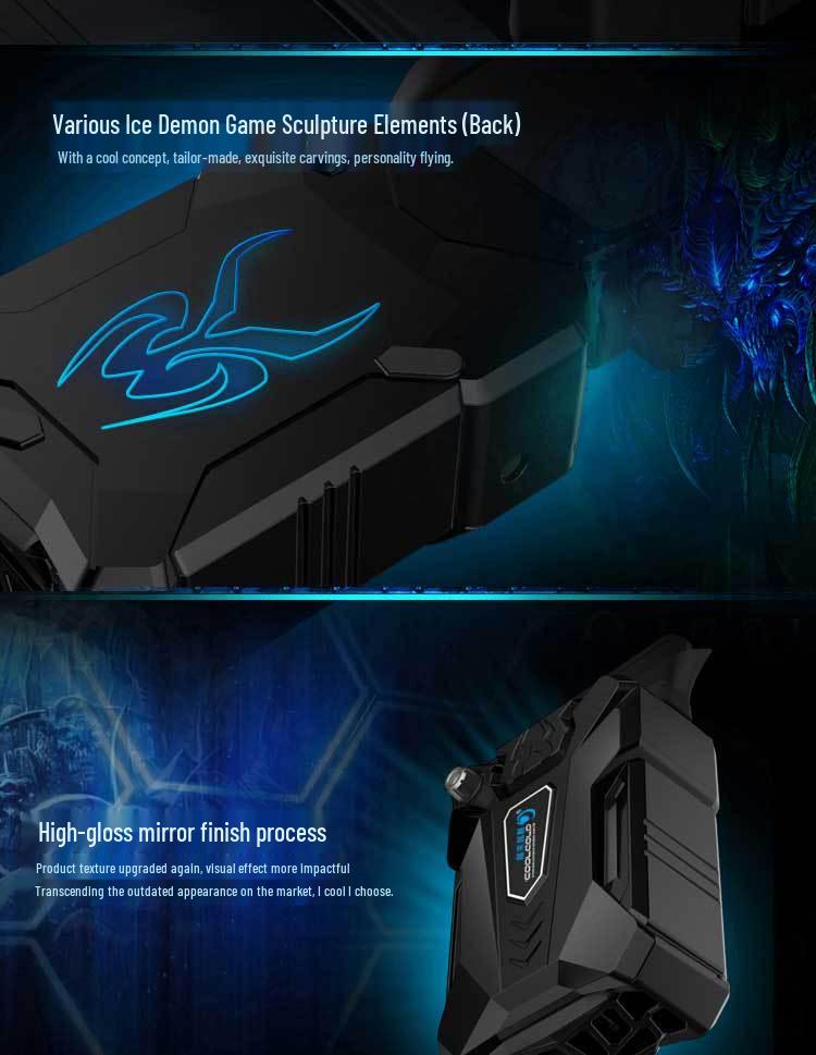 Ice Demon 3 Saug-Laptop-Kühler Abluftventilator