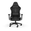 CORSAIR - Office Chair - Gaming Chair - TC100 RELAXED - Faux Leather - Ergonomic - Adjustable Armrests - Black -