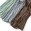 Fashion Embroidery Silk Crinkle Hijab Scarf Women Shimmer Shawls Plain Muslim Women Hijabs Islam Turban Pleated Scarf Ramadan