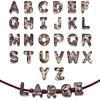 26PCS Colored DIY Craft Beads Transparent Name Bracelet Beads  Friendship Jewelry Gift