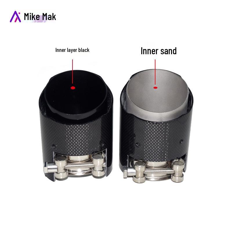 BMW M2/M3/M4 Carbon Fiber Exhaust Tip - Black AK Weld-Free