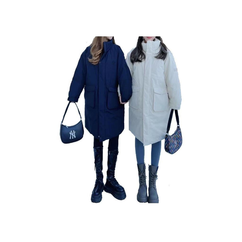 New MLB Base Logo Down Jackets Unisex White 3ADJJ0116-50BGL