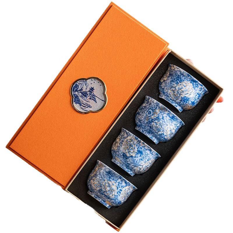 De'ou Xingguang Enamel Teacup Set