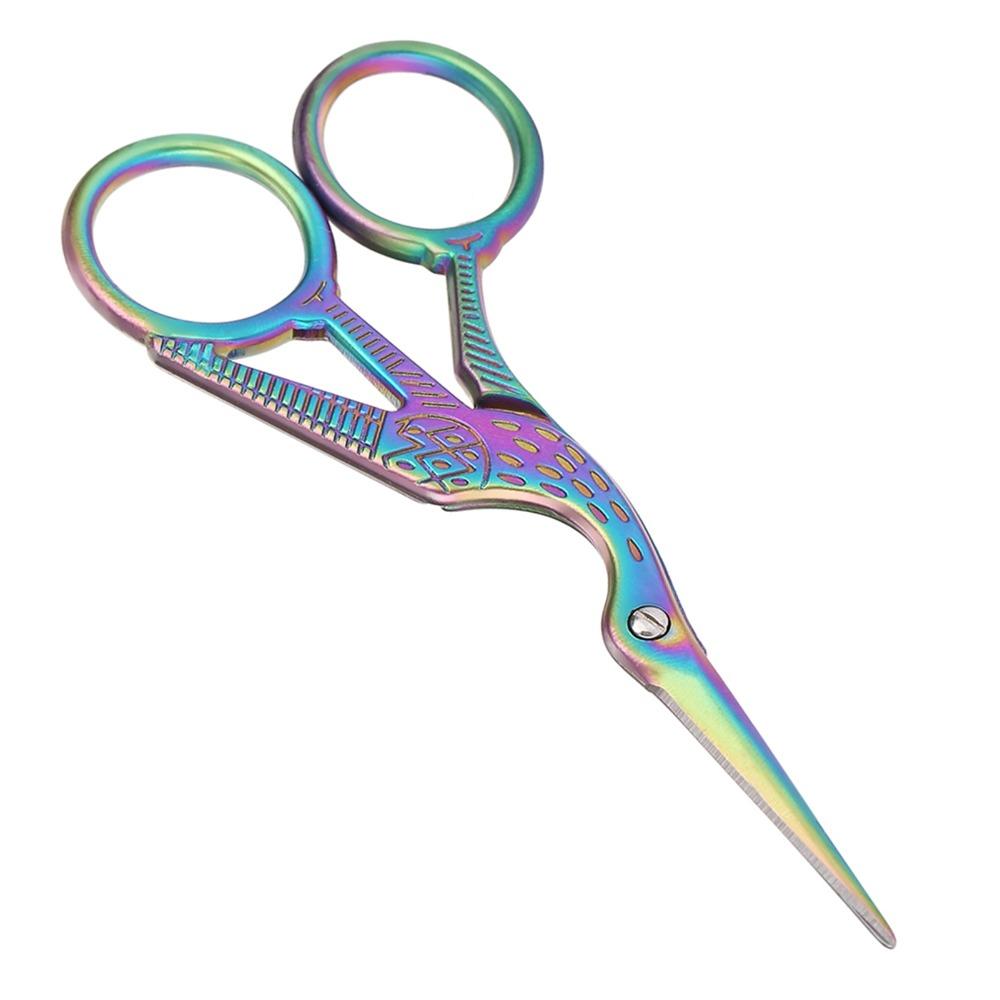 Sharp Tip Crane Shape Scissors Stainless Steel Sewing Scissors Dressmaker Shears  For Embroidery
