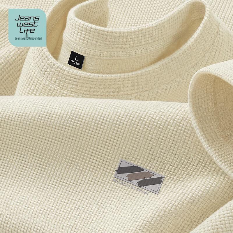 JEANSWEST LIFE Herren-T-Shirt mit Waffelstrick und kurzen Ärmeln