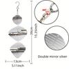 1pc 3D Petal Stainless Steel Wind Spinner DIY Wind Chime Bird Repeller for Garden Balcony Indoor Office Fall Decor