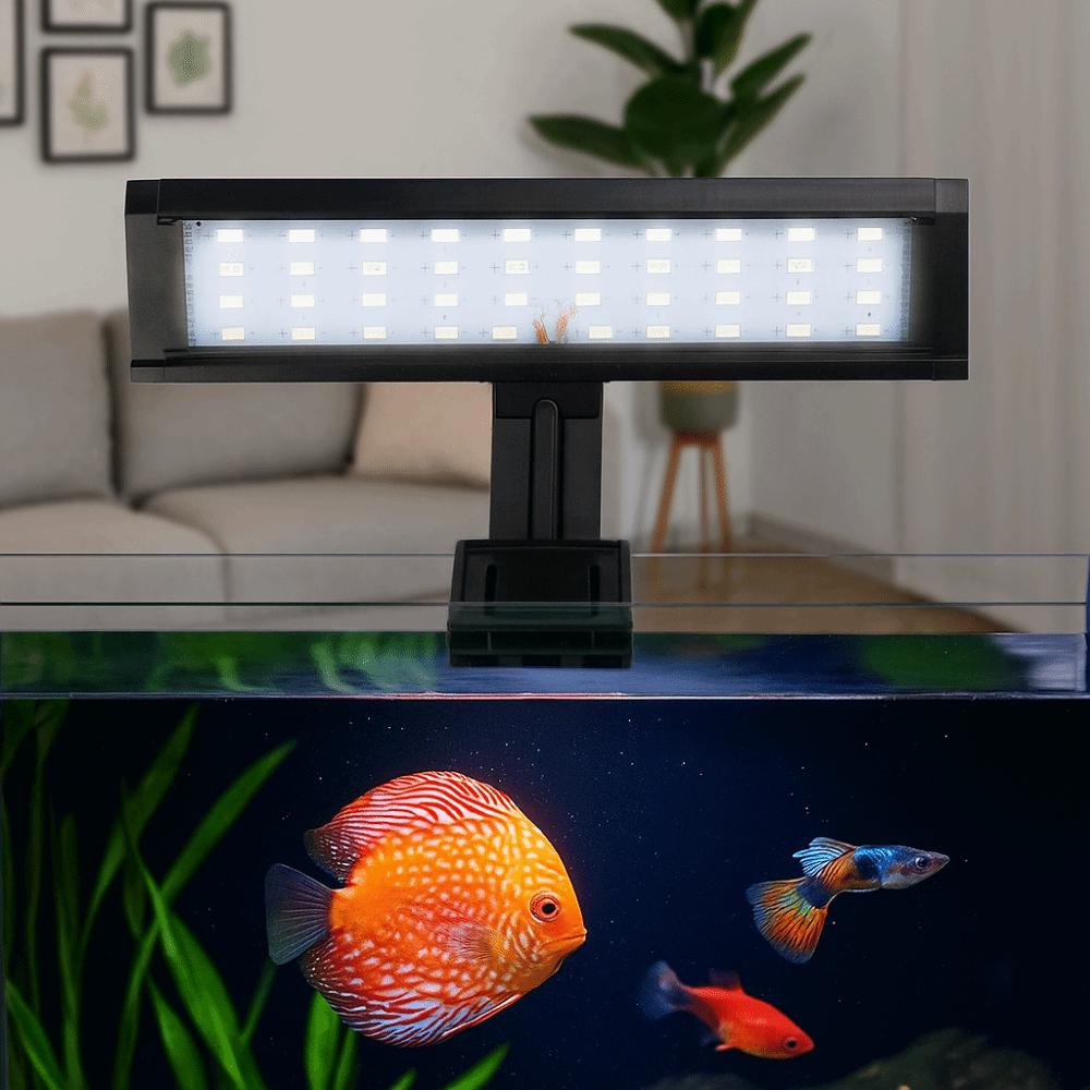 Splash-proof LED Aquarium Light 7W Plant Growth Light Practical Fish Tank Clip Light Aquarium