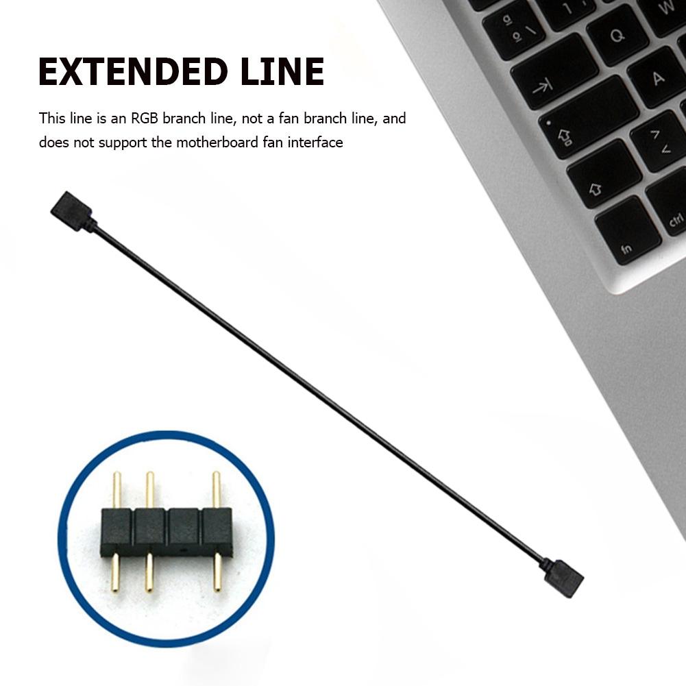 1 To 1 AURA RGB Extension Adapter Cable Computer Accessories 5V 3Pin/12V 4Pin Motherboard AURA Cable Conversion Cable for ASROCK