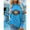 Ladies Casual Round Neck Long Sleeve T-Shirt