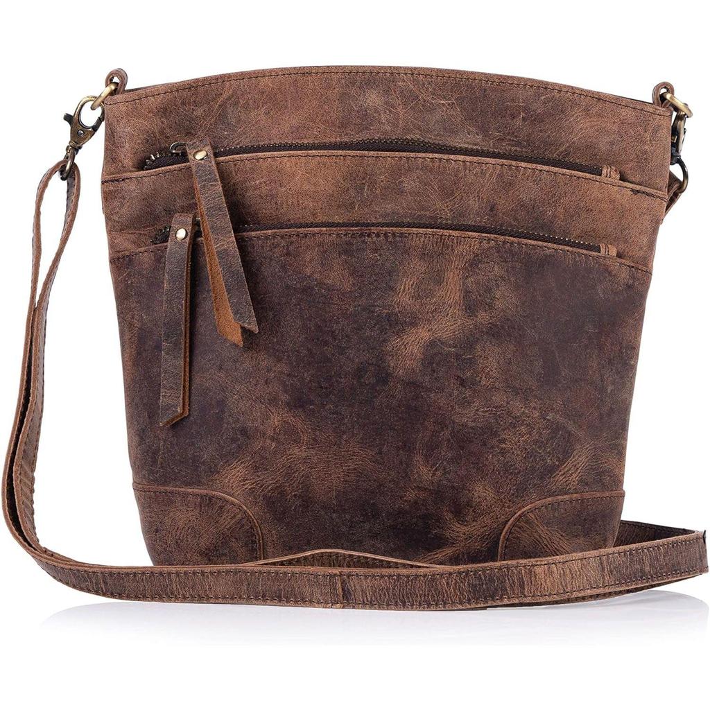 Leather Crossbody Bag for Women Purse Tote Ladies Bags Satchel Travel Tote Shoulder Bag