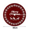 Fabric Christmas Tree Base Cover Round Shape Round Tree Skirt  Holiday Home Decor
