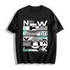 New York Five Boroughs Print Tee Street Style Casual Top Pure Cotton T-shirt