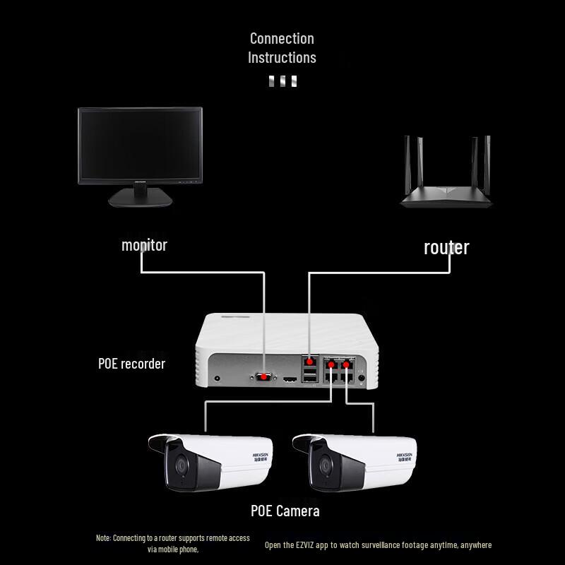 HIKVISION 2MP HD PoE Innen-/Außenüberwachungskamera