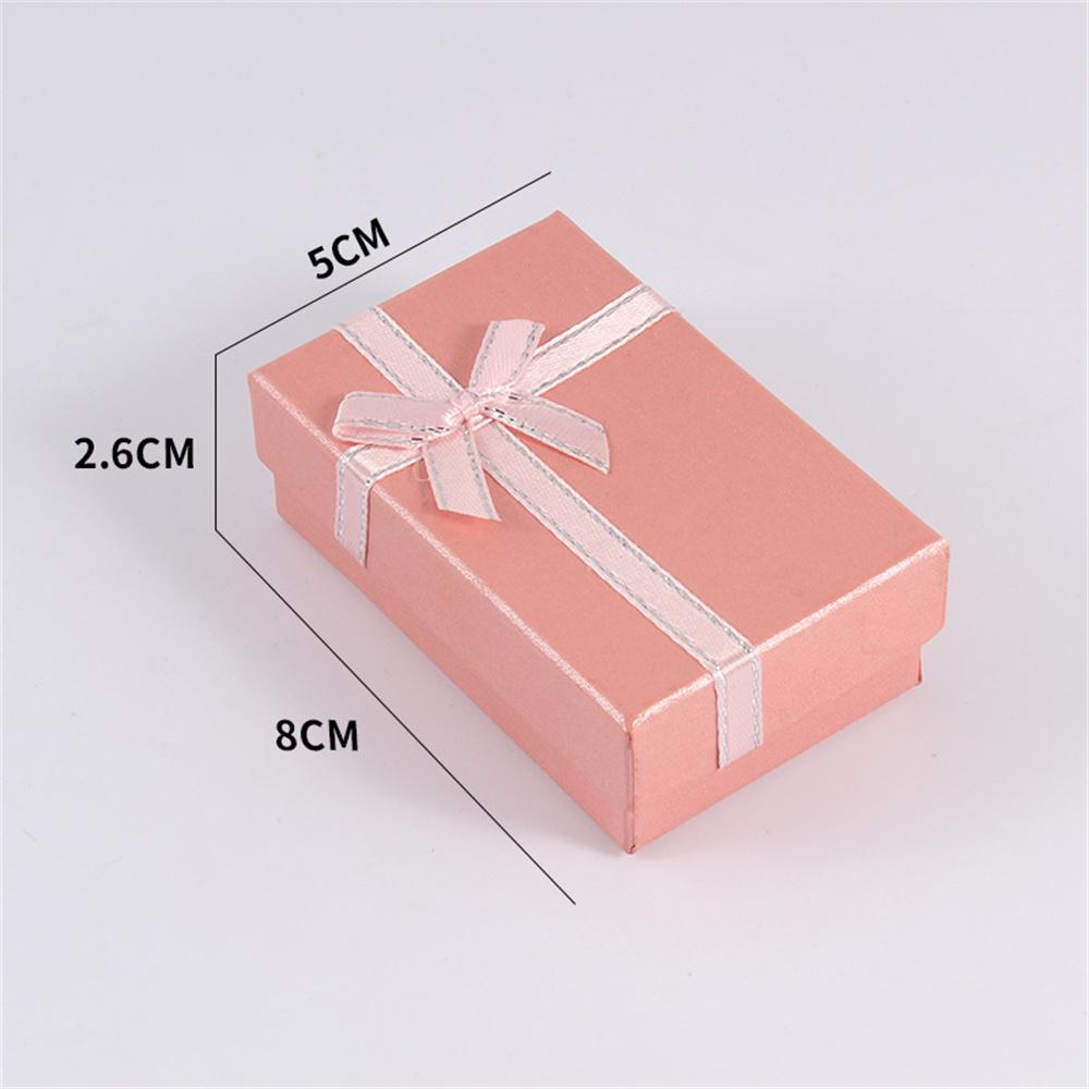 Jewelry Box For Engagement Ring Earrings Necklace Bracelet Bowknot Box Earrings Bracelets Boxes Shape Gift Packing Party Supply