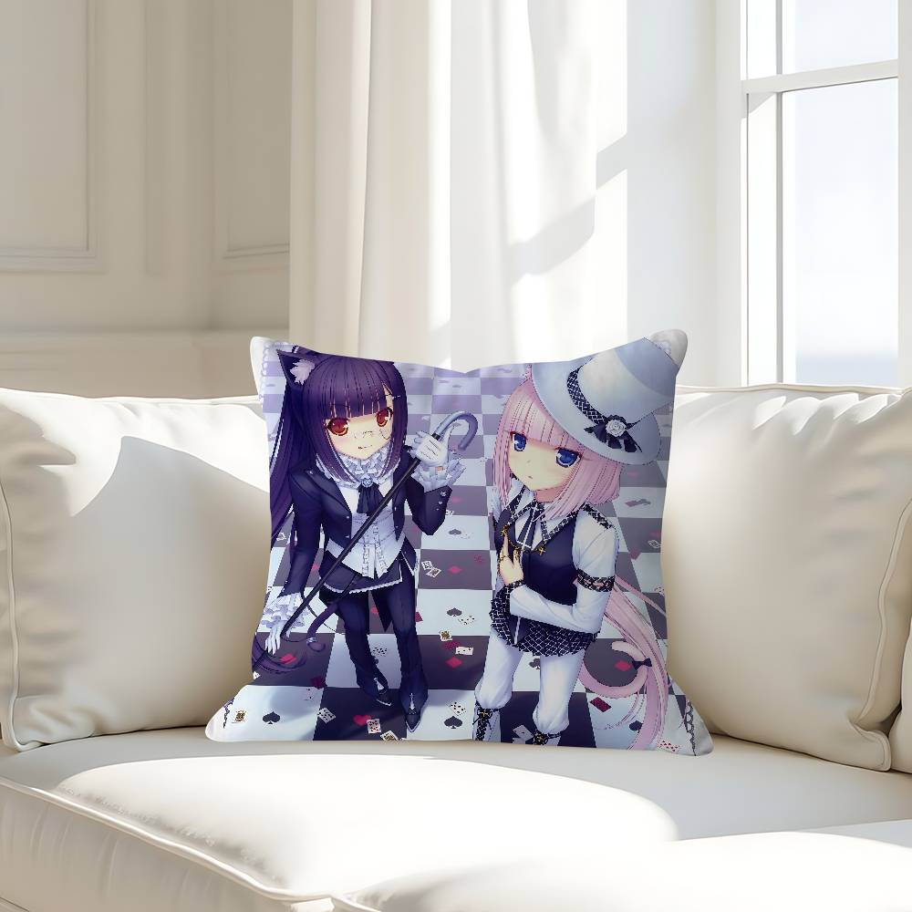 Anime N-Nekoparas Pillowcases Home Bedding Decorative Pillow Cover Wedding Super Soft Pillow Case