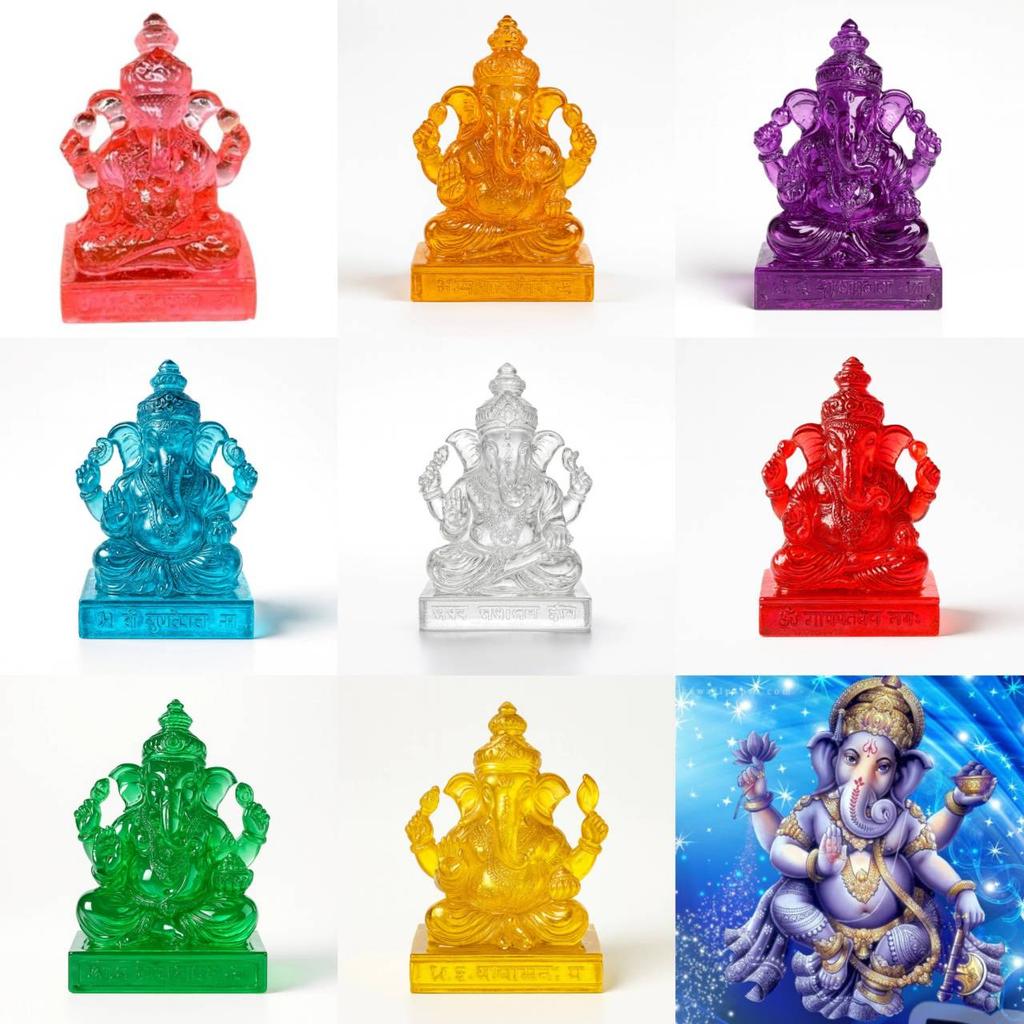 Ganeśa Głowa Słonia Hinduizm Bóg Posąg Potężny Amulet Sukcesu Talizmany Biżuteria Vintage Bogaty Ochrona Zdrowia Szczęśliwe Pieniądze Bogaty