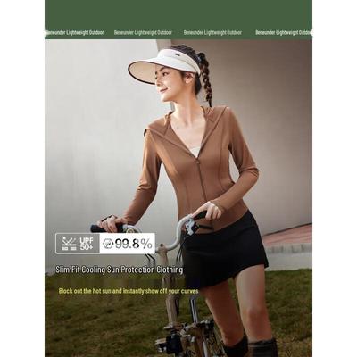 Beneunder Damen Kühlendes Slim Fit Kurzes Sonnenschutztop mit UPF50+
