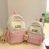 Children's Schoolbag Women's Plaid Backpack Student Backpack