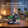 Resin Ceramic Backflow Incense Burners Home Decor Diffuser with Unique Smoke Downward Flow Design for Living Room Bedroom