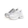 2025 summer thin silver thick-soled heightening dad shoes women's mesh breathable versatile casual sports shoes ins