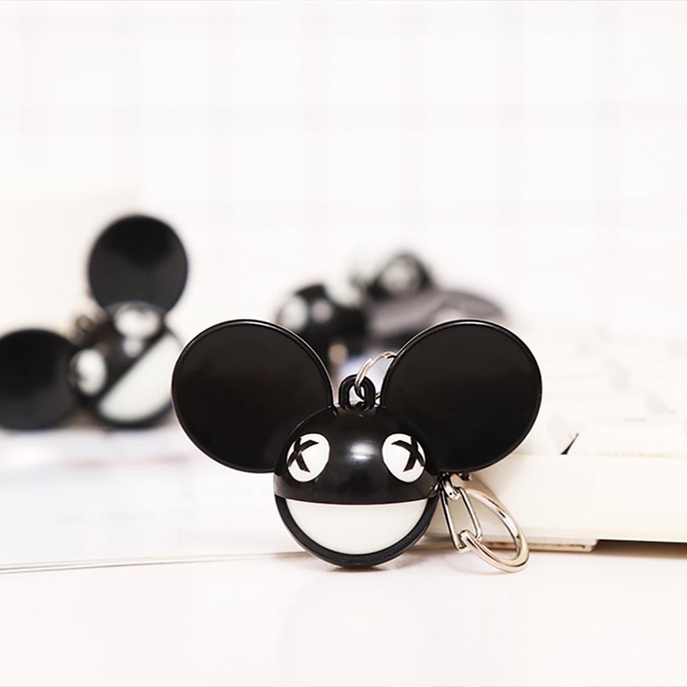 Creative Mouse Hair Light Keychain Trendy Personality Cute Cartoon Pendant