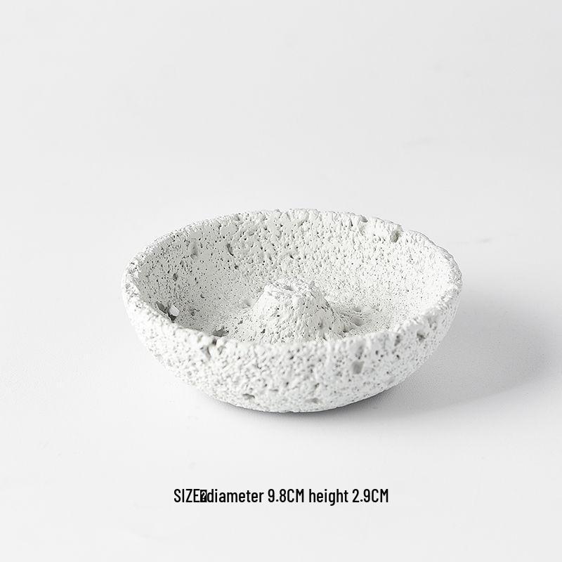 Wabi-sabi Style Small Incense Holder: Cute Aromatherapy Plate for Niche Incense