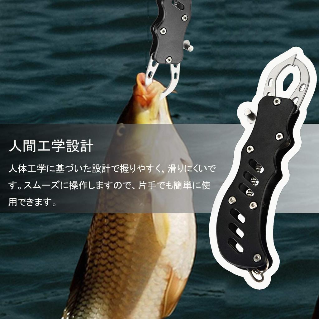 Fish Grip Fish Pliers Fish Fishing Fishing Fish Long Measuring Stainless Spiral Cord and Weighing Includes 1 Fishing Lure D.B.J & 2-Piece Set,
