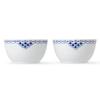 ROYAL COPENHAGEN Royal Copenhagen Princess Schüsselpaar 8 cm 2 Stück Hochzeitsgeschenk 1062486 Weiß [Regulärer Import]