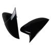 Volkswagen Golf 6 Carbon Fiber Pattern Rearview Mirror Shell Gloss Black Protective Cover
