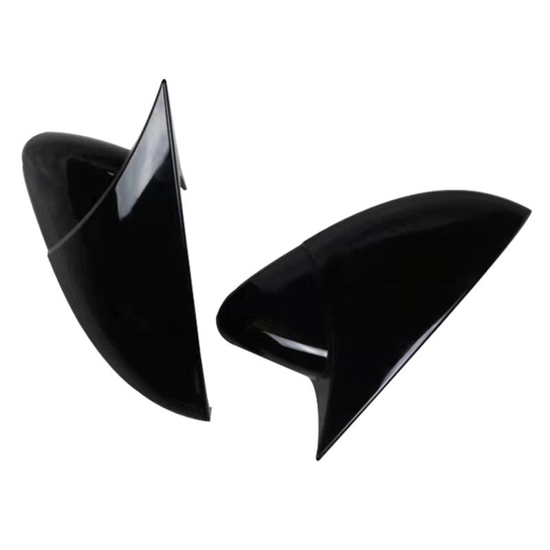 Volkswagen Golf 6 Carbon Fiber Pattern Rearview Mirror Shell Gloss Black Protective Cover