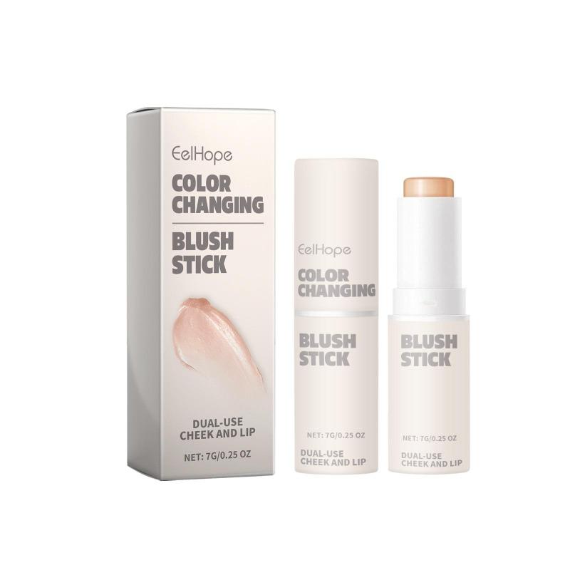 Stick Blush in Polvere Che Cambia Colore Naturale Leggero Duraturo Nude Facile Da Colorare Facile Da Applicare Stick Blush in Polvere Multiuso