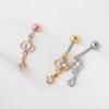[1+1] Surgical Piercing Love Planet 3 types, choose 1, one side for sale