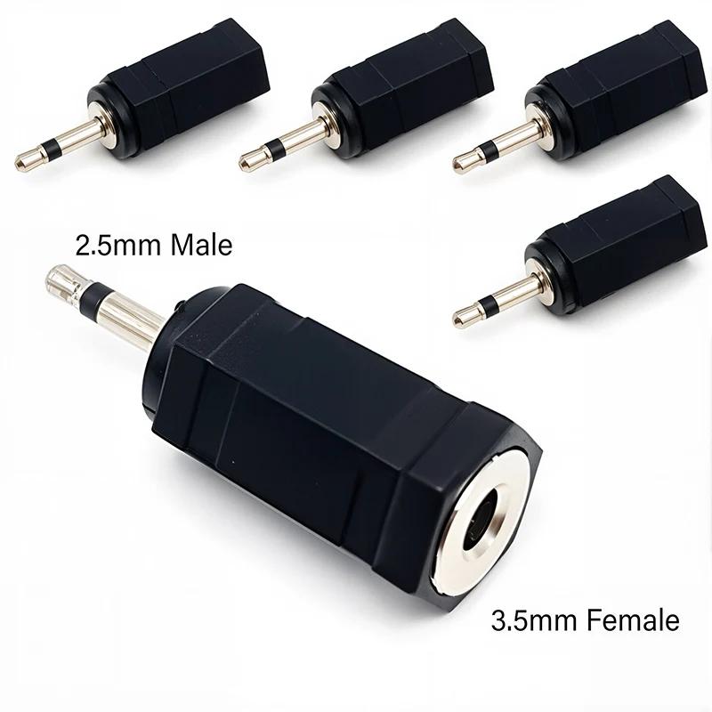 5Pcs 3.5mm 6.35mm Stereo Mono Plug To 3.5mm 6.5mm Audio Jack Connector Adapter Converter for Speaker
