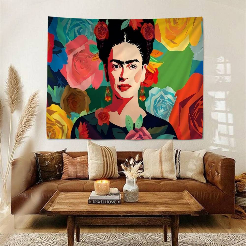 FFrida KKahlo Hanging Bohemian Tapestry Bohemian Wall Tapestries Mandala Kawaii Room Decor
