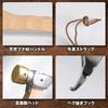 ElevenHeart Peg Hammer with Naguri Beechwood and Compact Design for Pegging Outdoors and Tents Handle, Wood, Strap, (Brass Head, Long)