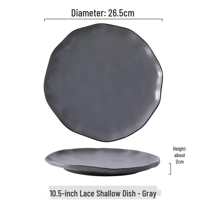 Hand-pinched Ceramic Dining Plate