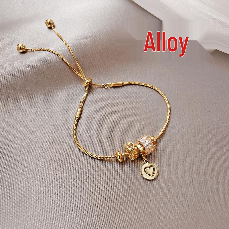 Elegante Geometrische Zirkonia Armband voor Damesmode - Veelzijdig, Trendy Bangle Sieraden