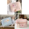 Melody Plush Cosmetic Bag With Zipper For Daily Use And Travel Storage