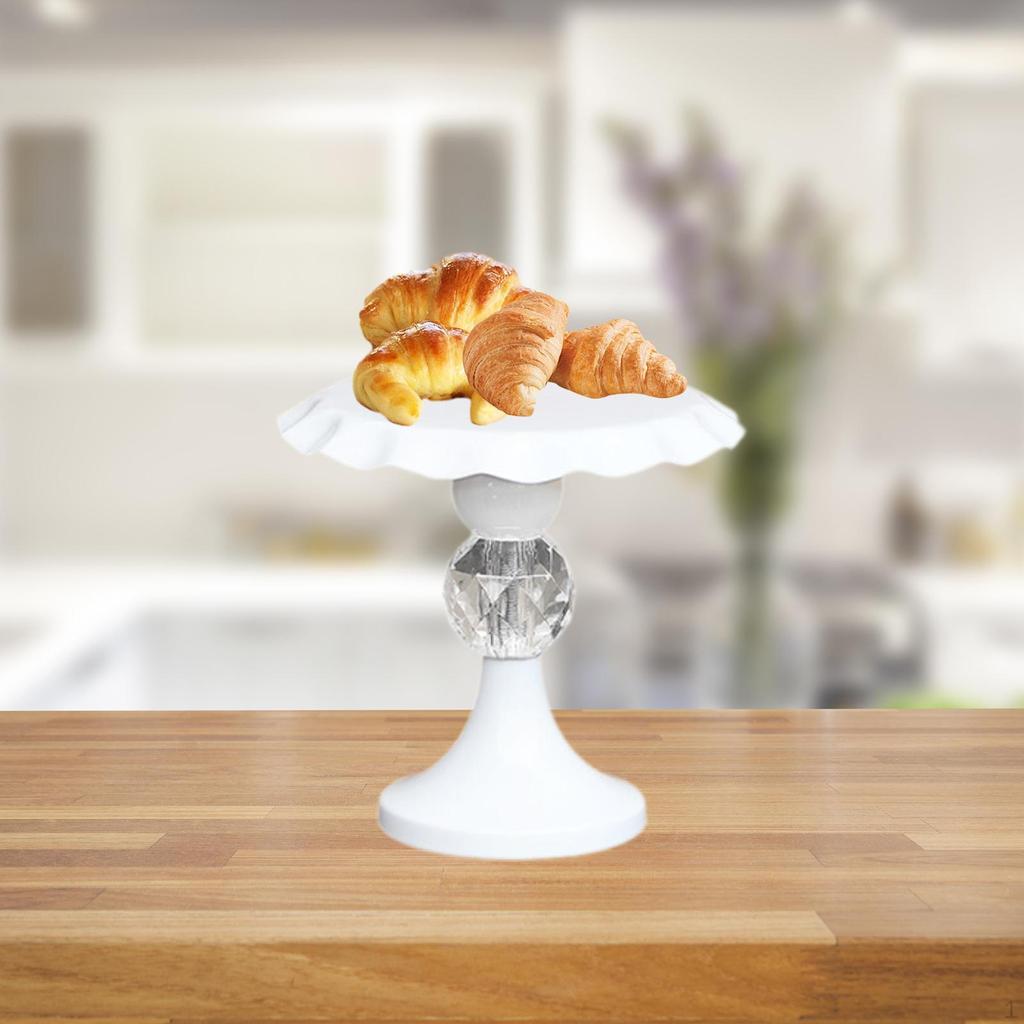 Cake Stand Pedestal Fruit Display Holder Snack Candy Plate for Table