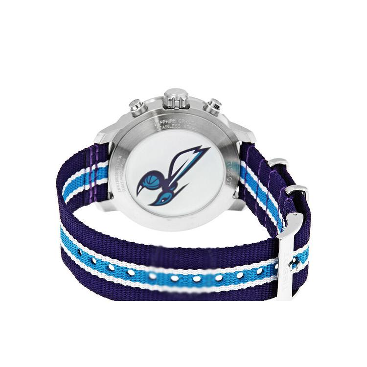 TISSOT Time Jog Collection Quartz Movement Men's Watches Watch 42mm White Dial Stainless Steel Case Nylon Strap T095.417.17.037.30