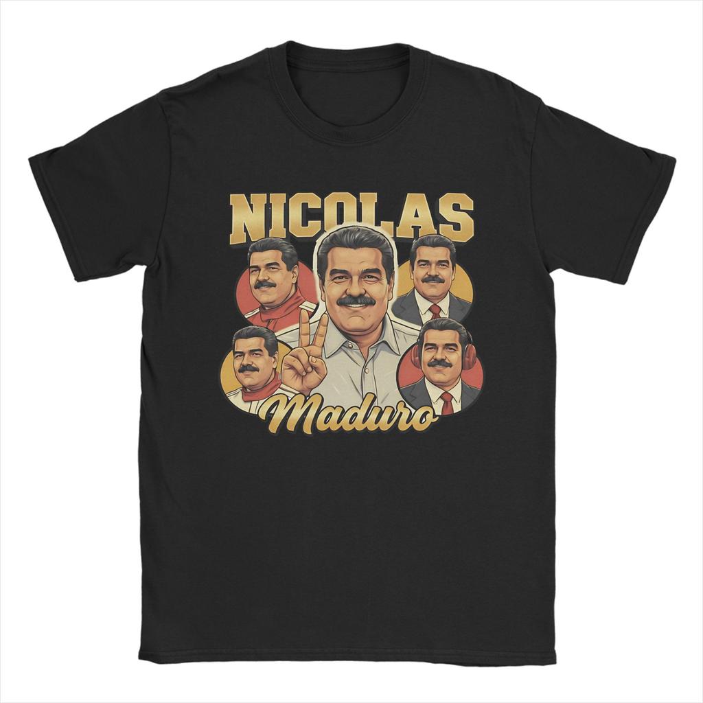 New Unisex s and Women s Tshirt Nicolas Maduro Captures Venezuela 2026 Summer Fashion Unisex s Women s Tshirt Y2K Cotton